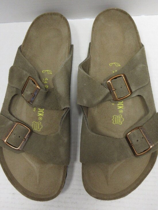 Brand New! Birkenstock Men\'s Two-Buckle Suede Sandals in Olive Brown Size 11 main image 7